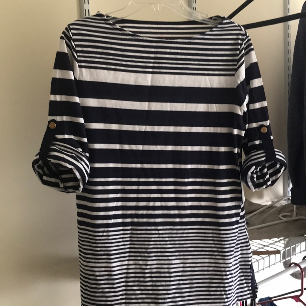 Gorgeous navy and white stripe top